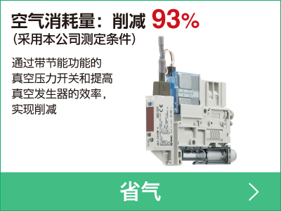 空氣消耗量：削減 93%